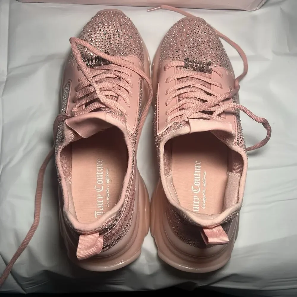 JUICY COUTURE Women's Adana Sneakers WJ03841W Color Blush-Q Size 10 Very Clean! - Picture 8 of 10